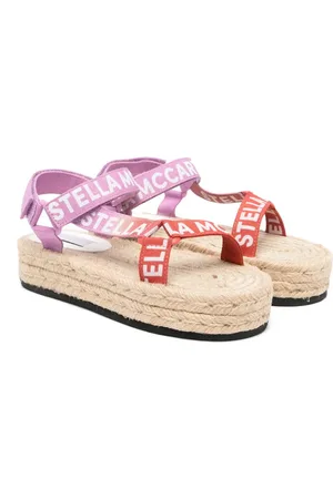 Stella McCartney Sandalias con franjas del logo