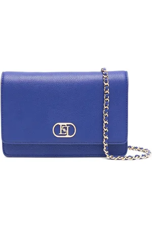 Elisabetta Franchi Bandolera con placa del logo