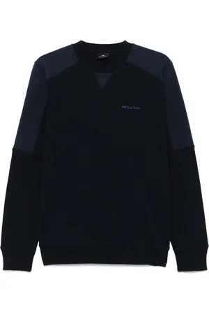 Paul Smith Sudadera con panel de tejido seersucker