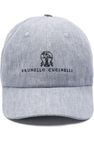 Brunello Cucinelli Gorra con logo bordado