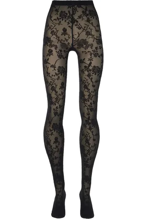 Wolford Medias con motivo floral