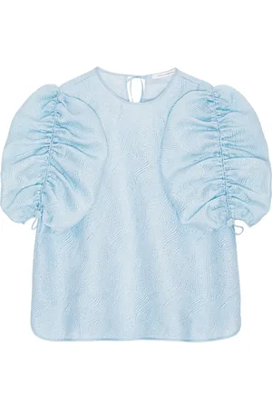 Cecilie Bahnsen Top con detalles fruncidos