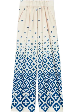 Claudie Pierlot Pantalones estampados de algodón