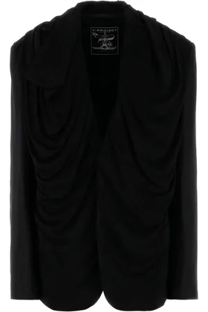 Y / PROJECT Blazer drapeado con capucha