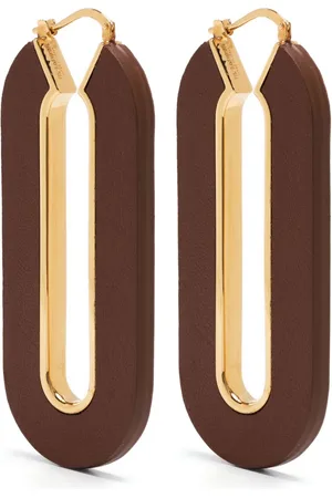 Jil Sander Pendientes Precious Wildness ovalados