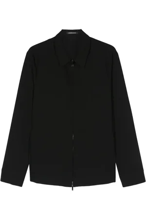 Emporio Armani Chaqueta con cremallera y efecto gofrado