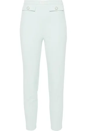 Elisabetta Franchi Pantalones slim con placa del logo
