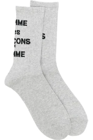 Comme des Garçons Calcetines con logo en jacquard