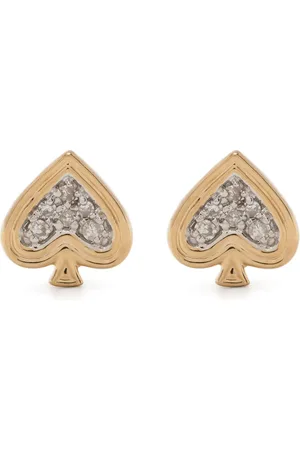 Adina Reyter Pendientes Make Your Move Spade en oro amarillo de 14kt