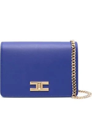 Elisabetta Franchi Bandolera con placa del logo