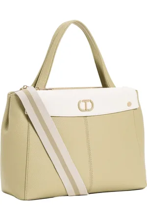 Twin-Set Bolso shopper con placa del logo