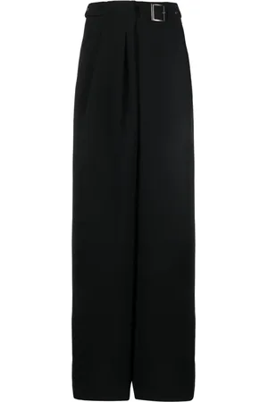 Alberta Ferretti Pantalones anchos con cinturón