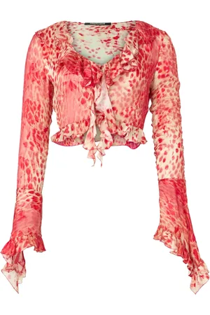 Roberto Cavalli Blusa con estampado Jaguar