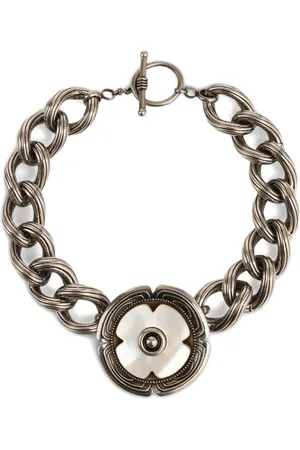 Etro Collar con motivo floral