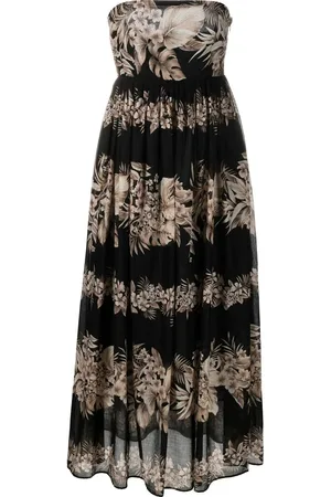 Twin-Set Vestido largo con motivo floral