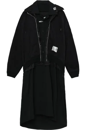Maison Mihara Yasuhiro Vestido con triple capa