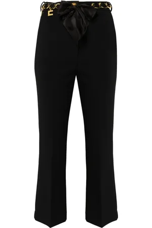 Elisabetta Franchi Pantalones capri con cinturón