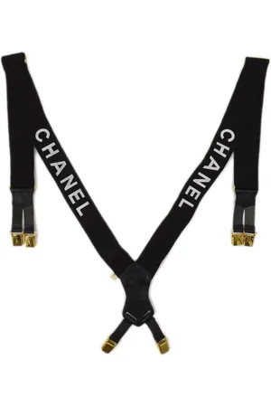 CHANEL Tirantes con logo en jacquard 1990-2000