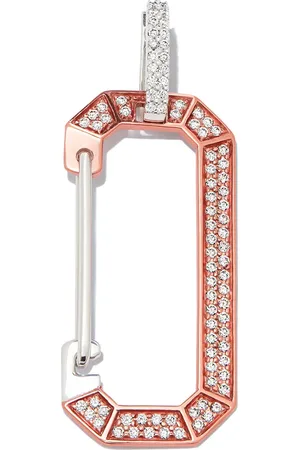 Eera Pendiente Chiara grande en oro de 18kt con diamantes