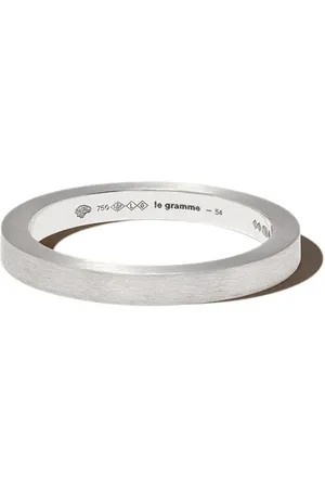Le Gramme Anillo en oro blanco de 18kt con cinta