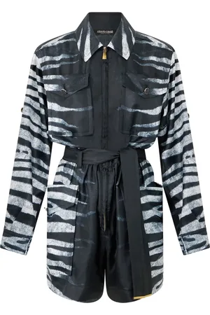 Roberto Cavalli Mono con motivo de cebra