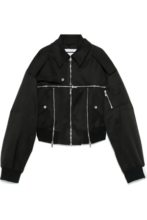 Rokh Chaqueta bómber con detalles de cremalleras