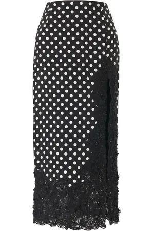 Carolina Herrera Falda midi con motivo de lunares