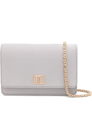 Elisabetta Franchi Bandolera con placa del logo