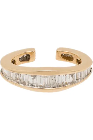 Adina Reyter Pendiente earcuff Heirloom en oro amarillo de 14kt con diamantes