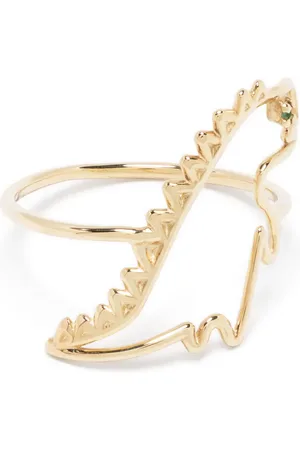 Aliita Anillo Dino en oro amarillo de 9 kt con esmeralda