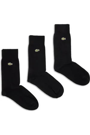 Lacoste Pack de tres pares de calcetines con logo bordado