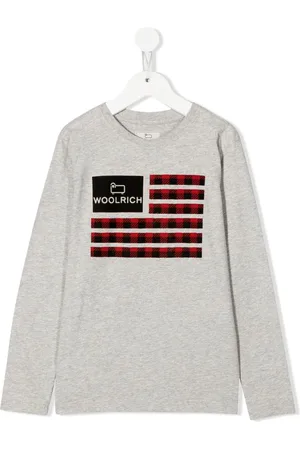 Woolrich Camiseta con bandera y logo