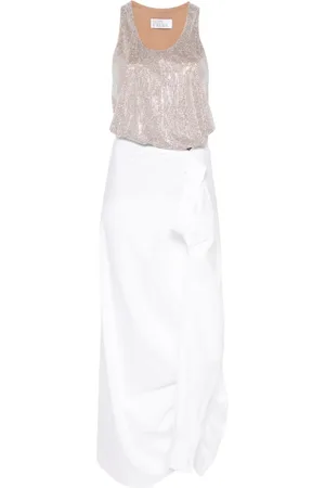 GIUSEPPE DI MORABITO Vestido corto de popelina