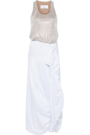 GIUSEPPE DI MORABITO Vestido corto de popelina