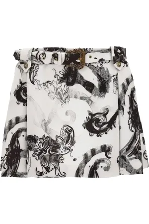 VERSACE Minifalda con estampado Watercolour Couture