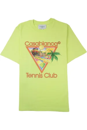 Casablanca Camiseta Afro Cubism Tennis Club Green
