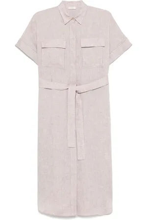 PESERICO SIGN Vestido midi de lino
