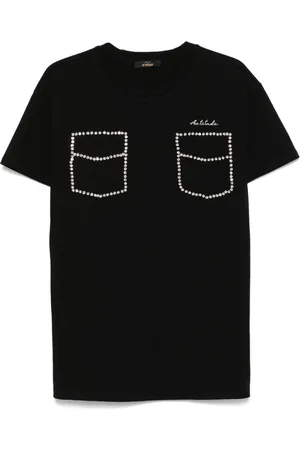 Twin-Set Camiseta con apliques de strass