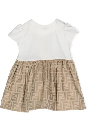 Fendi Vestido con motivo FF en jacquard