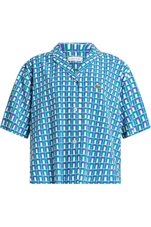 Lacoste Camisa con estampado geométrico