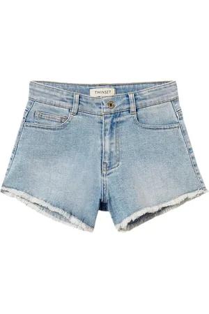Twin-Set Pantalones vaqueros cortos deshilachados