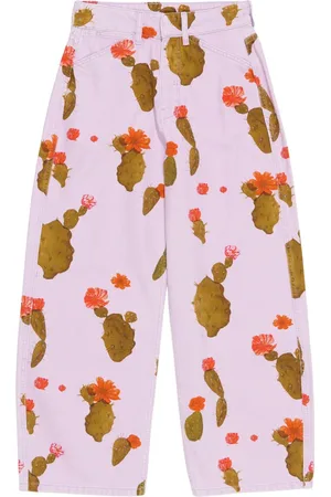 Bimba y Lola Pantalones anchos con motivo floral