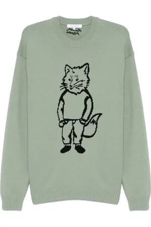 Maison Kitsuné Jersey Dressed Fox en intarsia