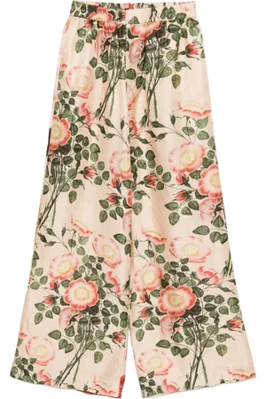 BIYAN Pantalones capri con estampado floral