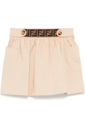 Fendi Falda con logo en la cinturilla