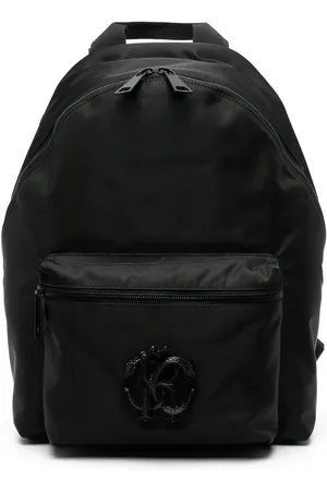 Roberto Cavalli Mochila con placa del logo