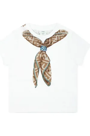 Fendi Camiseta con estampado trompe l