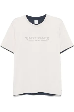 ELEVENTY Camiseta con motivo de texto