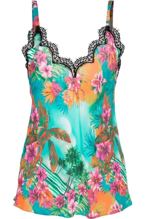 Roberto Cavalli Top sin mangas con estampado Hawaii