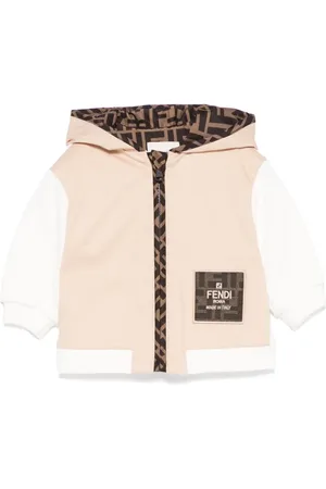 Fendi Chaqueta con parche del logo